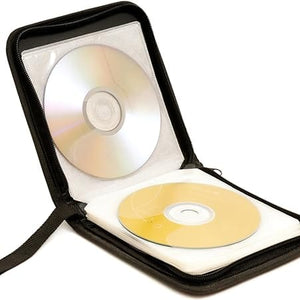 Golden Discs Accessories Groov-e Portable CD Wallet - CD Holder Case with Protective Sleeves - 40-Disc Capacity [Accessories]