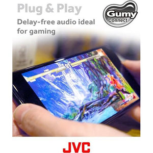 Golden Discs Accessories JVC HA-FR9UC-B Gumy Connect USB-C™ Earphones, Black [Accessories]