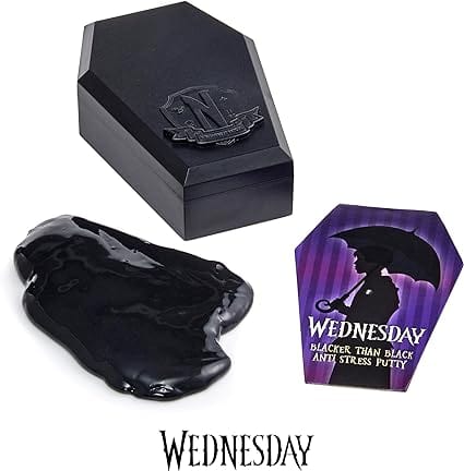 Golden Discs Toys Wednesday Addams Blacker than Black Anti-Stress Putty [Toys]