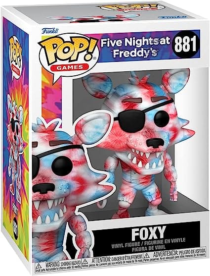 Golden Discs Posters & Merchandise Funko POP! Games: Five Nights At Freddy's (FNAF) TieDye - Foxy [Toys]