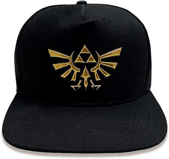 Golden Discs Posters & Merchandise Zelda Cap Hyrule Symbol (One Size) Black [Hat]