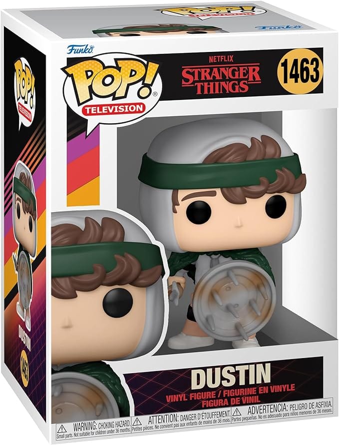 Golden Discs Toys Funko POP! TV: Stranger Things - Hunter Dustin Henderson With Shield [Toys]
