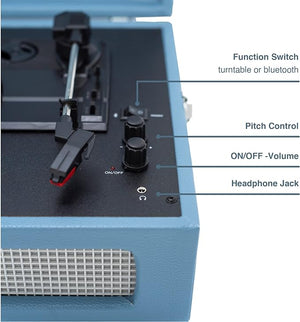 Golden Discs Tech & Turntables Crosley Voyager Turntable In Washed Blue [Tech & Turntables]