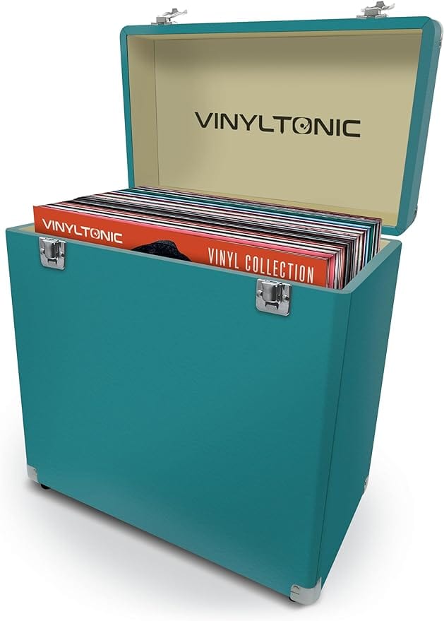 Golden Discs Accessories VINYL TONIC 12" Vinyl LP Storage Case (Turquoise) [Accessories]