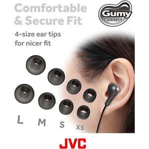 Golden Discs Accessories JVC HA-FR9UC-B Gumy Connect USB-C™ Earphones, Black [Accessories]