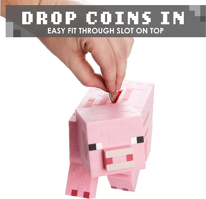 Golden Discs Posters & Merchandise Minecraft Pig Money Bank 19cm - Pink [Posters & Merchandise]