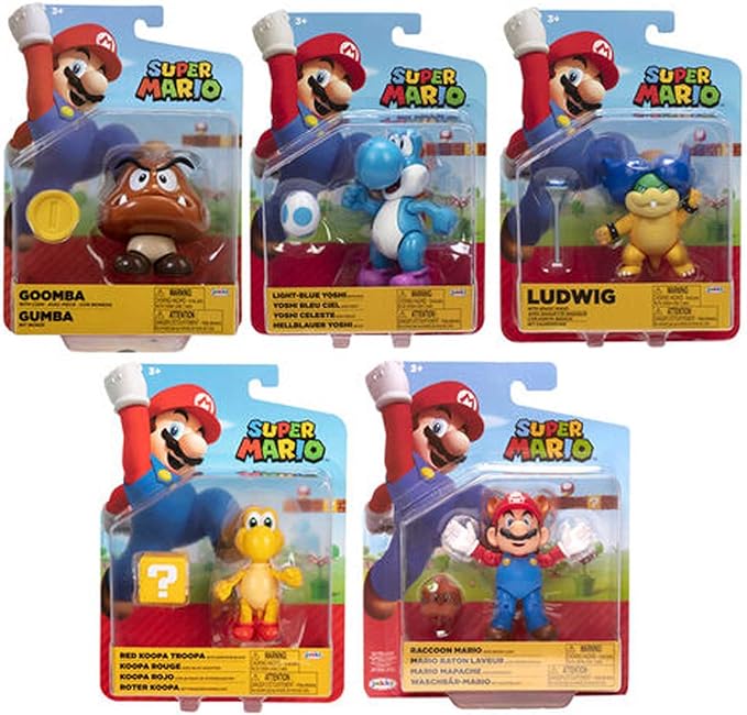 Golden Discs Toys Super Mario 4 Acton Figure Random Assortment Wave 27 [Toys]