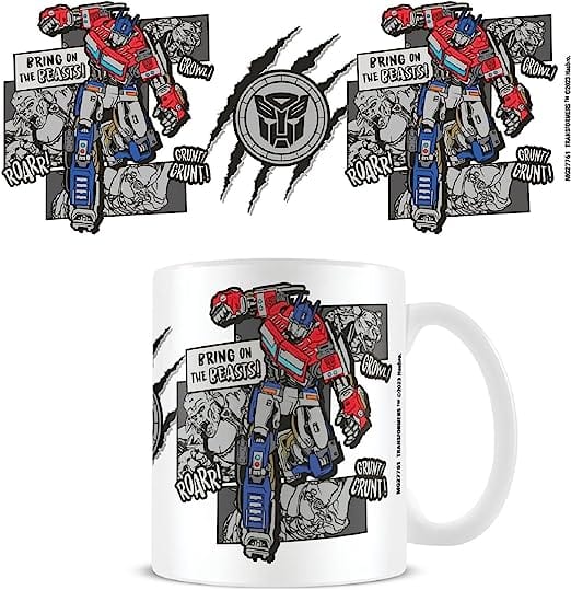 Golden Discs Posters & Merchandise Transformers Mug (Bring on The Beasts Design) 11oz Ceramic Coffee [Mug]
