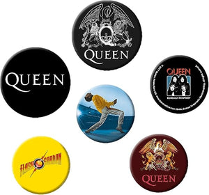 Golden Discs Posters & Merchandise Queen Gift Set Thermo-Reactive Mug + Acryl® + Pack of Mix Badges [Mug]
