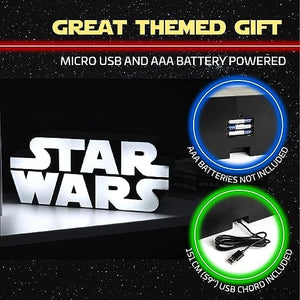 Golden Discs Posters & Merchandise Star Wars Logo Light, Wall Mountable and Freestanding [Lamp]
