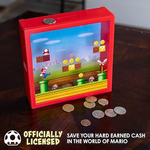 Golden Discs Posters & Merchandise Super Mario Bros. Box Coin Bank [Toys]