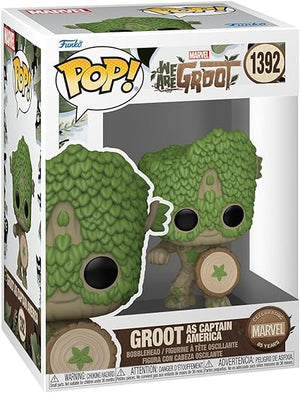 Funko POP! Marvel: We Are Groot - Captain America [Toys]