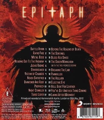 Golden Discs Blu-Ray Epitaph - Judas Priest [Blu-Ray]