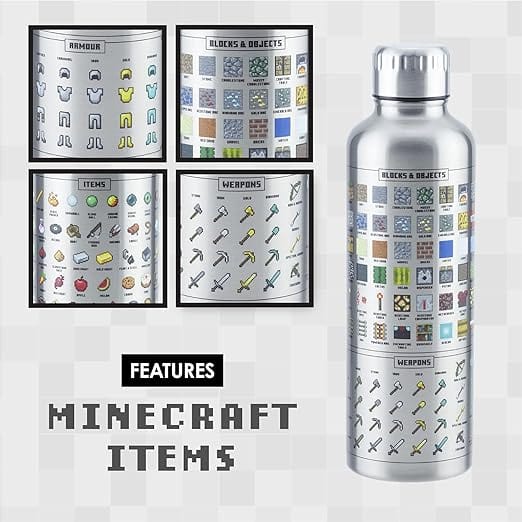 Golden Discs Posters & Merchandise Minecraft metal water [Bottle]