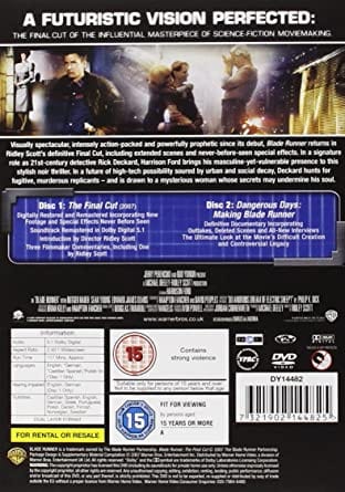 Golden Discs DVD Blade Runner: The Final Cut - Ridley Scott [DVD]