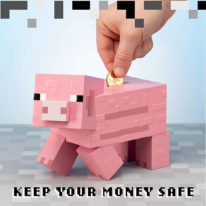 Golden Discs Posters & Merchandise Minecraft Pig Money Bank 19cm - Pink [Posters & Merchandise]