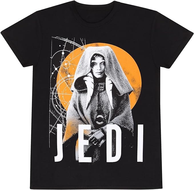 Golden Discs T-Shirts Star Wars: Ahsoka - Jedi Unisex, Black - Medium [T-Shirts]
