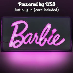 Golden Discs Posters & Merchandise Barbie Logo - Lamp LED Neon Pink Sign [Lamp]