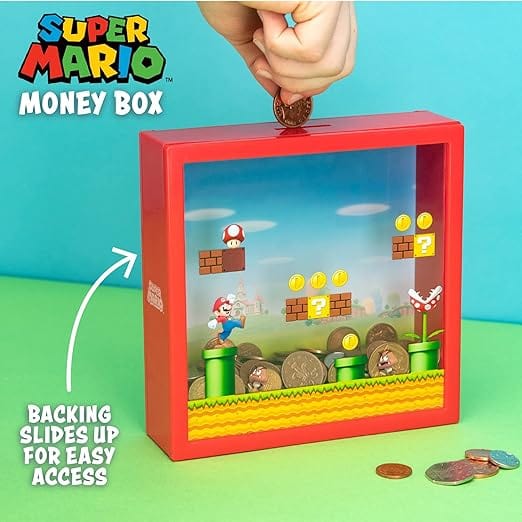 Super Mario Bros. Box Coin Bank Toys Golden Discs