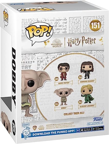 Golden Discs Posters & Merchandise Funko POP! Movies: Harry Potter Chamber Of Secrets 20th - Dobby [Toys]