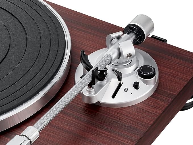 Golden Discs Tech & Turntables Audio-Technica AT-LPW50BTRW Turntable Bluetooth Manual Belt Drive Wood Base Rosewood [Tech & Turntables]