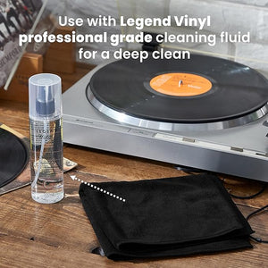 Pack of 3 Extra Large Anti-static Vinyl Record Cleaning Cloth [Accessories]