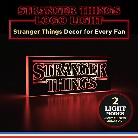 Golden Discs Posters & Merchandise Stranger Things Logo Light with 2 Light Modes [Lamp]