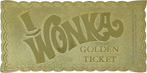 Golden Discs Posters & Merchandise Willy Wonka and The Chocolate Factory Replica Golden Ticket [Posters & Merchandise]