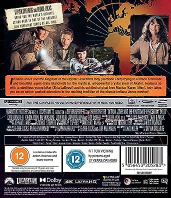 Golden Discs 4K Blu-Ray Indiana Jones and the Kingdom of the Crystal Skull - Steven Spielberg [4K UHD]