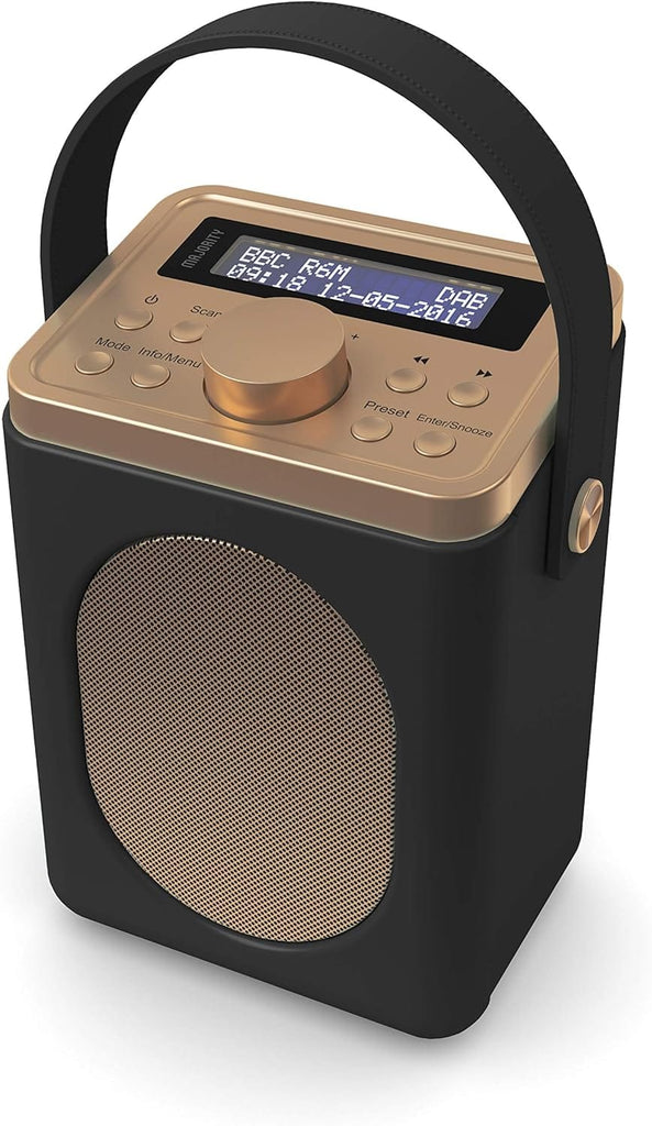 Golden Discs Accessories MAJORITY Little Shelford Portable DAB+ Radio with Bluetooth - Black [Accessories]