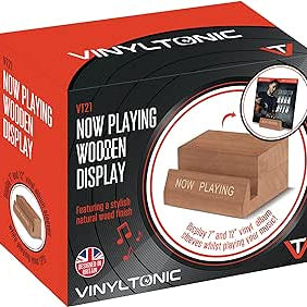 Golden Discs Accessories Vinyl Tonic 'NOW PLAYING' Wooden Vinyl Record Stand [Accessories]