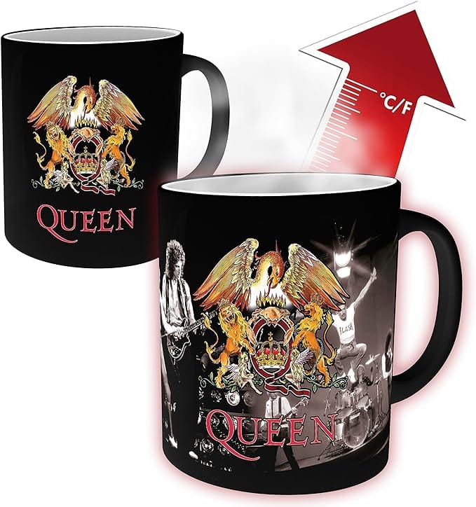 Golden Discs Posters & Merchandise Queen Gift Set Thermo-Reactive Mug + Acryl® + Pack of Mix Badges [Mug]