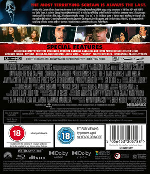 Golden Discs Scream 3 - Wes Craven [4K UHD]