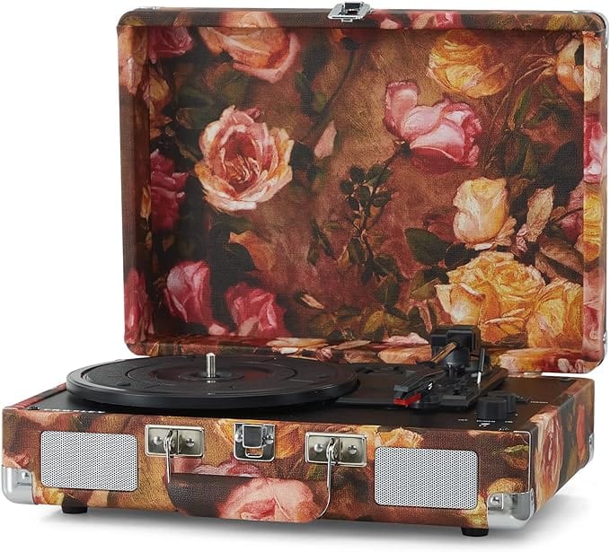 Golden Discs Tech & Turntables Crosley Cruiser Plus Turntable - Floral [Tech & Turntables]