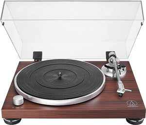 Golden Discs Tech & Turntables Audio-Technica AT-LPW50BTRW Turntable Bluetooth Manual Belt Drive Wood Base Rosewood [Tech & Turntables]