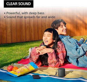 Golden Discs Tech & Turntables Sony Black Waterproof Wireless Bluetooth Speaker with EXTRA BASS [Tech & Turntables]