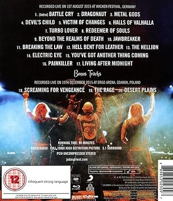 Golden Discs Blu-Ray Battle Cry - Judas Priest [Blu-Ray]