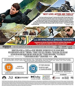 Golden Discs 4K Blu-Ray Mission: Impossible Dead Reckoning Part One - Christopher McQuarrie [4K UHD]