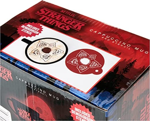 Golden Discs Posters & Merchandise Stranger Things Cappuccino Mug with Upside Down Logo in Presentation Box [Mug]