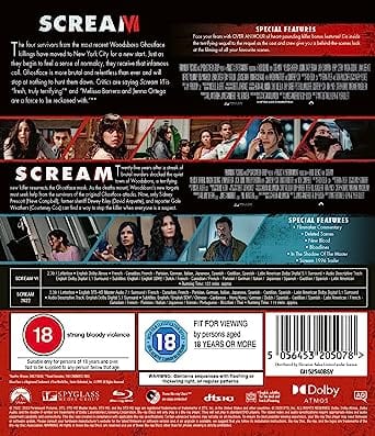 Golden Discs BLU-RAY Scream (2022)/Scream VI - Matt Bettinelli-Olpin [BLU-RAY]