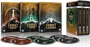 Golden Discs The Hobbit: Trilogy (Steelbook) - Peter Jackson [4K UHD]