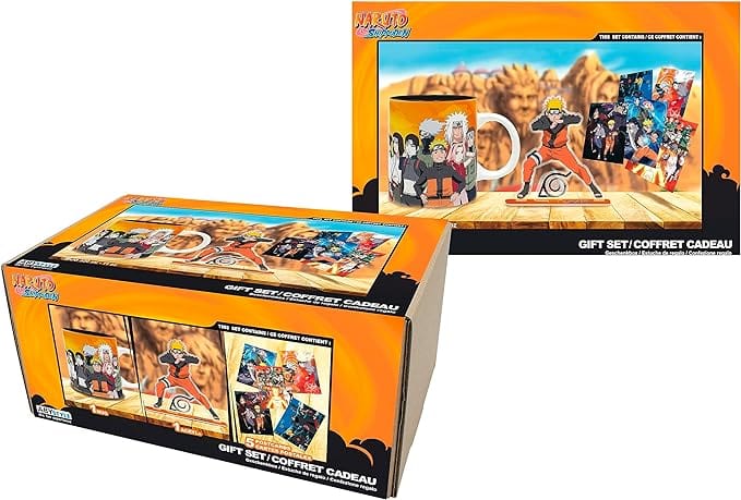 Golden Discs Posters & Merchandise NARUTO SHIPPUDEN Gift Set Mug + Acryl® + Naruto Postcards [Giftset]