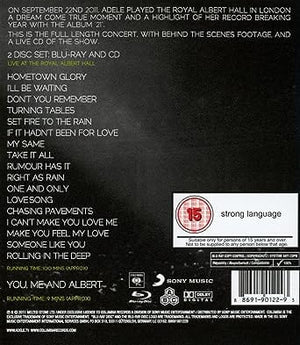 Golden Discs Blu-Ray Live At The Royal Albert Hall -Adele [Blu-Ray]