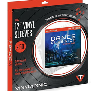 Golden Discs Accessories Vinyl Tonic Pack of 50 12" Vinyl Record Sleeves [Accessories]