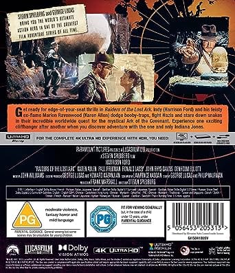 Golden Discs 4K Blu-Ray Indiana Jones and the Raiders of the Lost Ark - Steven Spielberg [4K UHD]