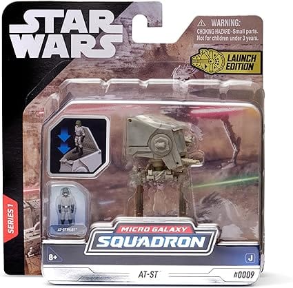Golden Discs Toys Star Wars: Micro Galaxy Squadron Replica Ship: AT-ST [Toys]