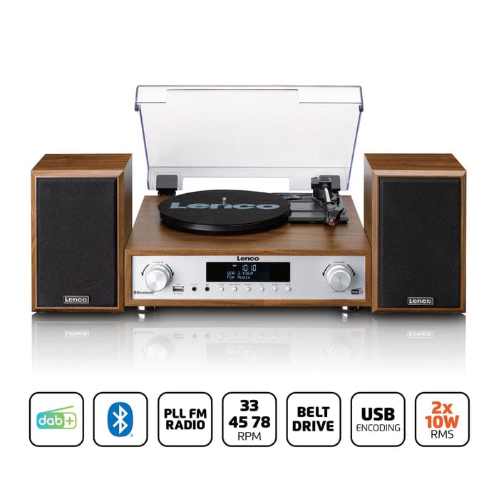 Golden Discs Tech & Turntables Lenco MC-160WD Stereo System [Tech & Turntables]
