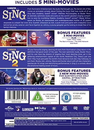 Golden Discs DVD Sing/Sing 2 - Garth Jennings [DVD]