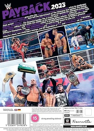 Golden Discs DVD WWE: Payback 2023 - Seth Rollins [DVD]