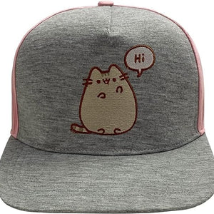 Golden Discs Posters & Merchandise Pusheen Baseball Cap Hi Bye Logo Grey Snapback [Hat]
